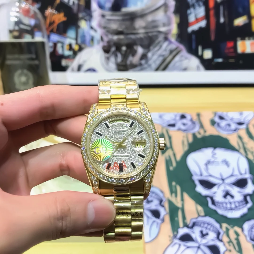 

2021 Hot Selling Diamond Watches Rolex Men Wrist Luxury Sport Mechanical Watch Fashionable Rolex Watch