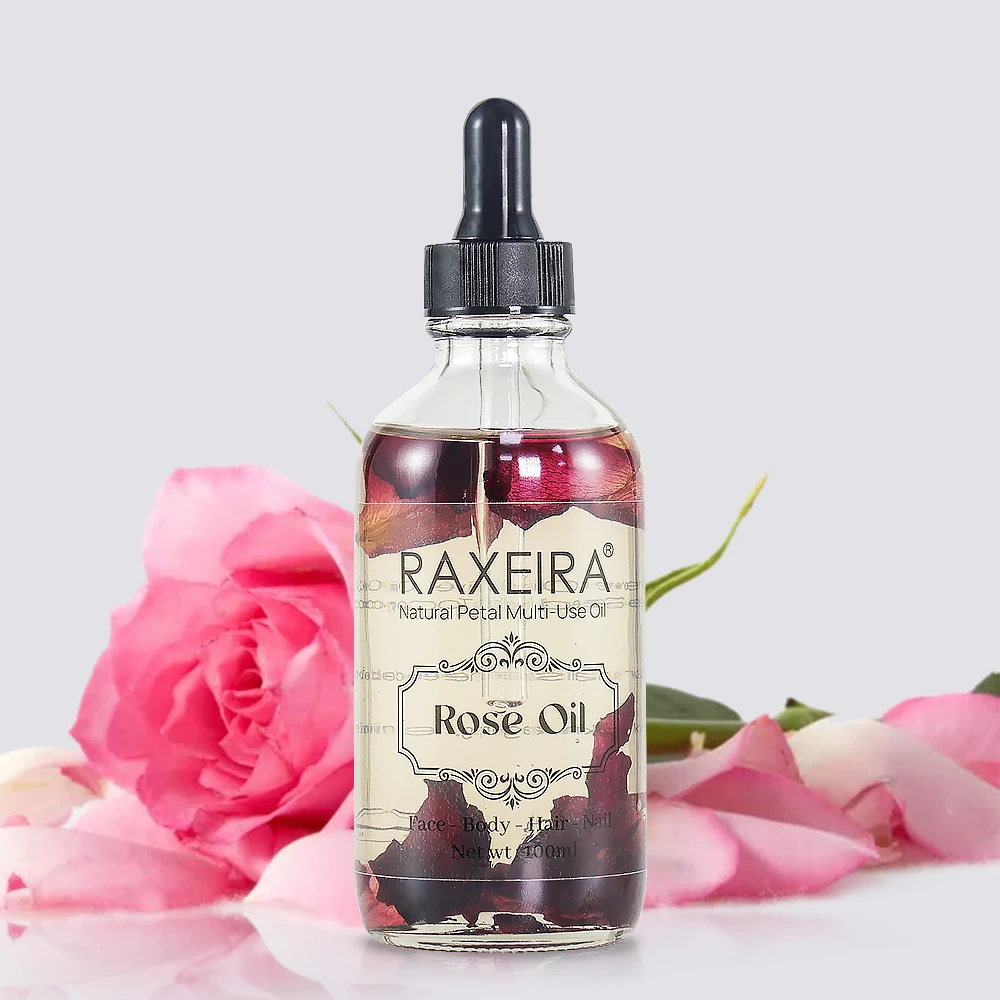 

Natural Organic Rose Essential Oil Multi Use Oil For Face Body And Hair