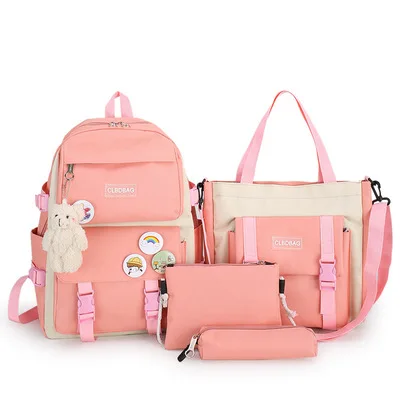 

Cheapest Girls School Backpack Bags With Lunch Bags For School Kids