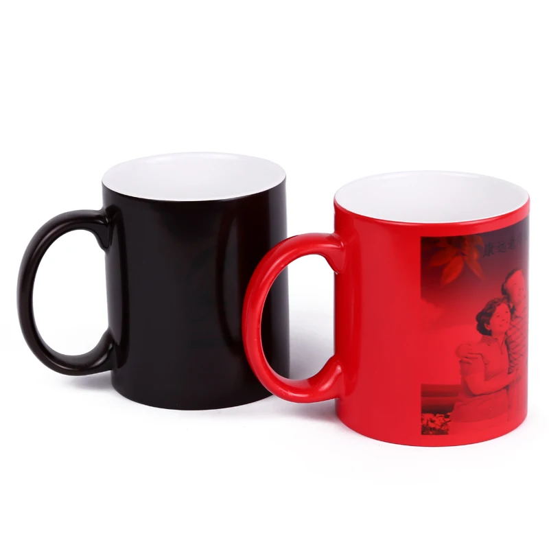

High Quality Hot Water Color Changing Ceramic Magic Mug Cup