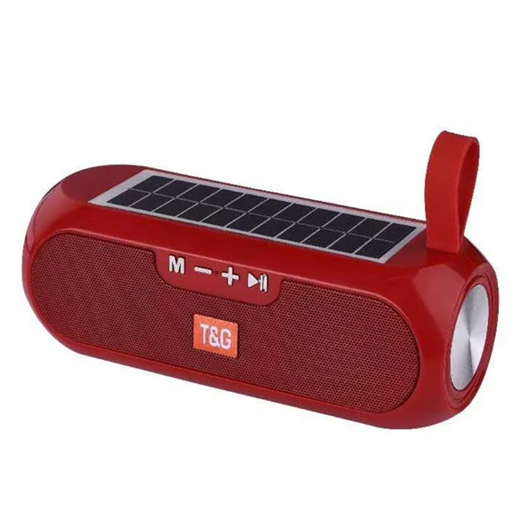 

Hot Sale Waterproof T&G182 Speaker Portable Column speaker Stereo Music Box Solar Power Bank Boombox MP3 Loudspeaker Outdoor