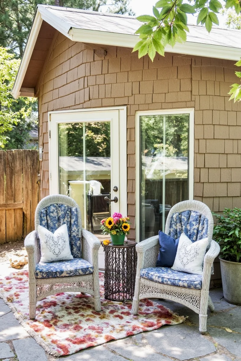 PetSafe Stay + Play Yard set up in a backyard with a playful golden retriever inside