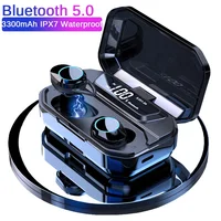 

Newest G02 TWS Earphones 5.0 Bluetooth Wireless Headset Mini Earbuds Smart LED Display With 3300mah Battery