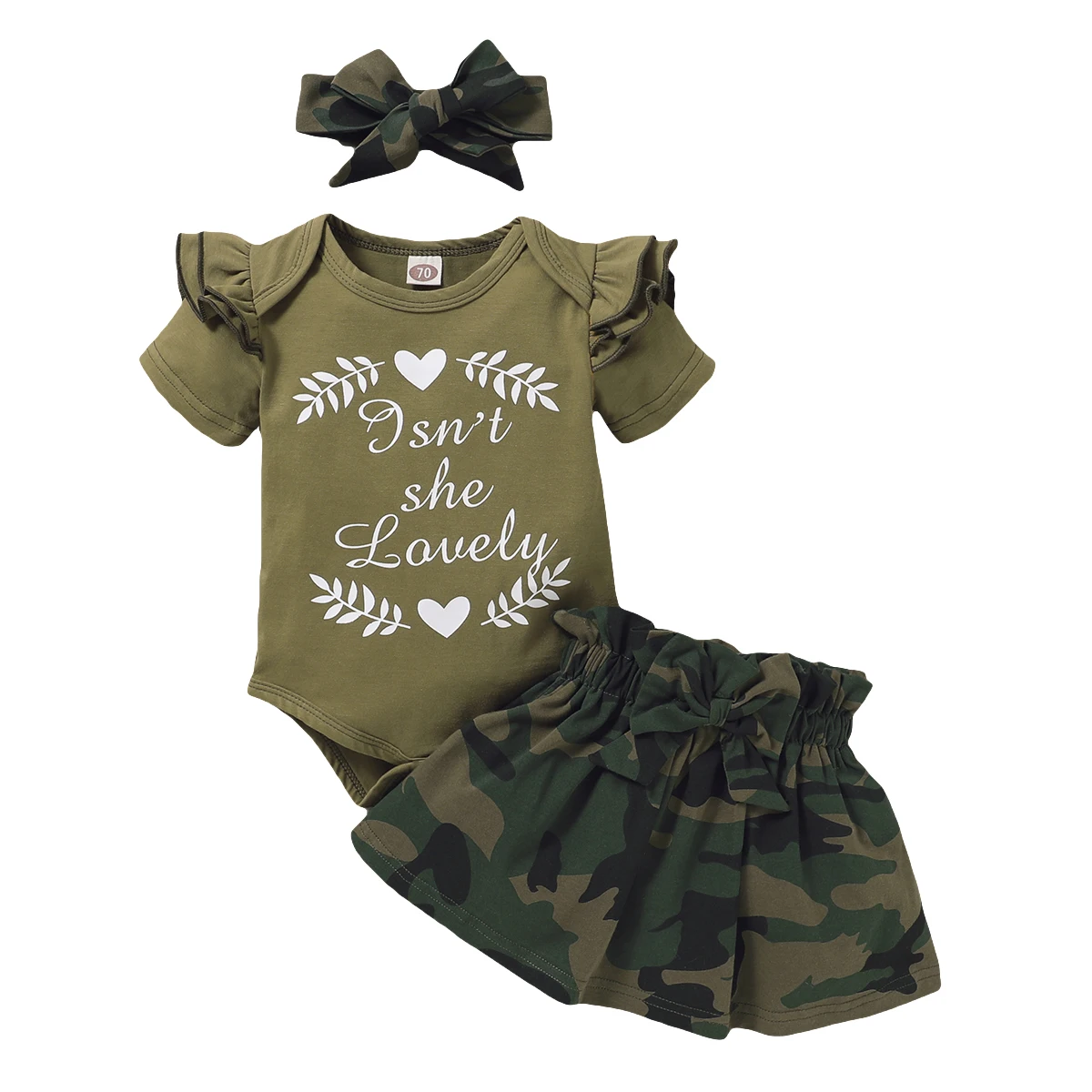 

Wholesale Cheap Newborn Baby Clothes Print 3Pcs Baby Girl Set Summer Short Sleeve Baby Girls' Clothing Sets, Mix color