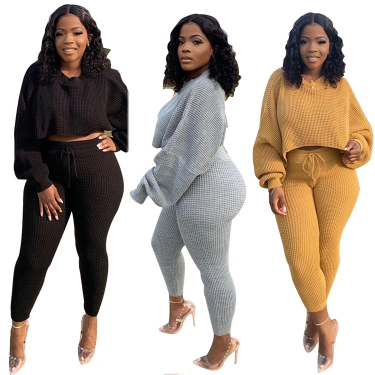 

Amazon 2021 Solid Color Loose Drawstring Casual Two Piece Set Hoodie Lounge Wear Sets Womans Clothing 2 Piece Two Piece Set