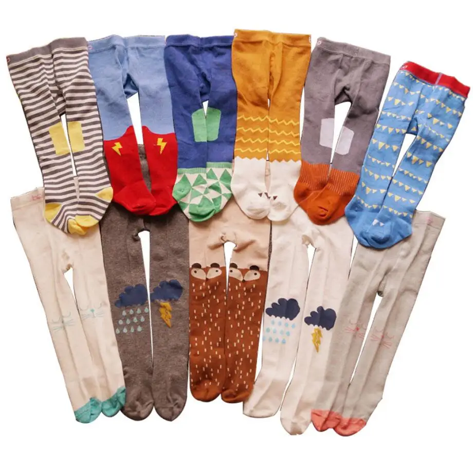 

winter warm baby boy girl tights pants baby footed leggings newborn crawling pants baby panti hose stocking, As color chat