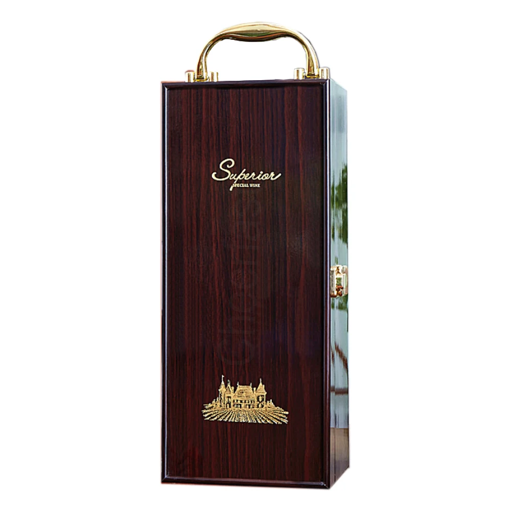 
Direct sales single wooden box wood for wine gift 