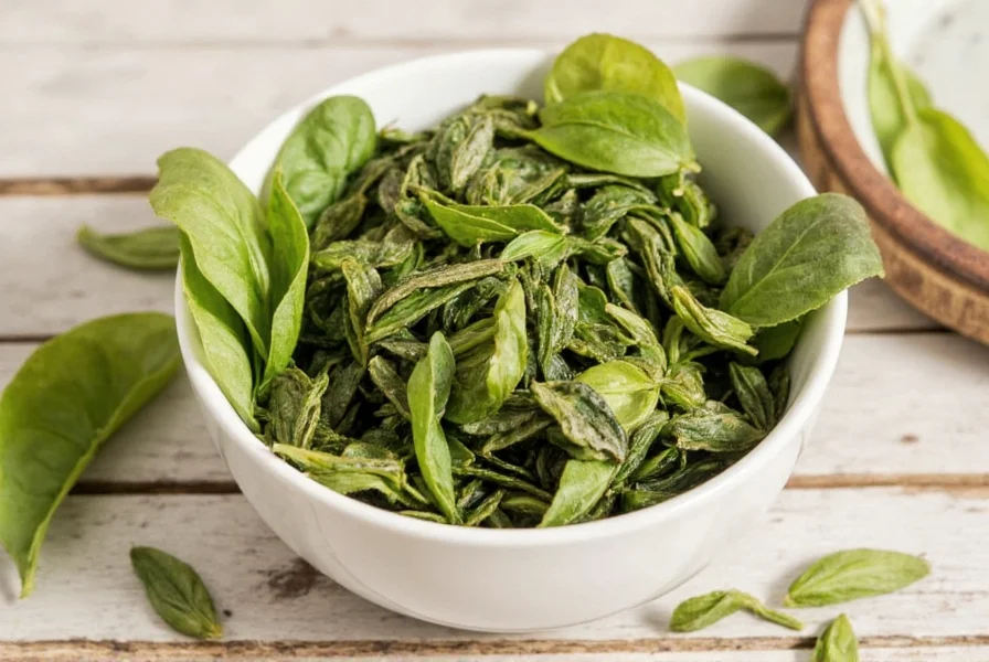 Shelves displaying different brands of dried basil