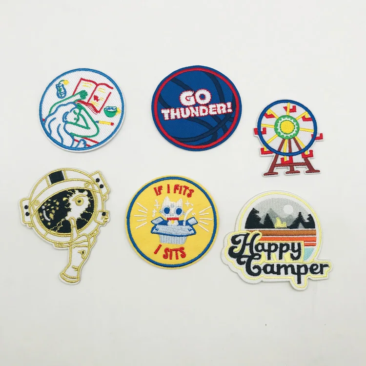 

Wholesale Cheap Iron on Clothing Accessories Embroidered Patches, As picture