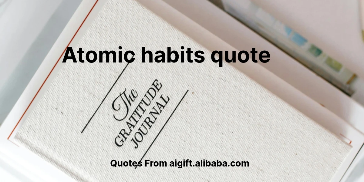 atomic habits quote