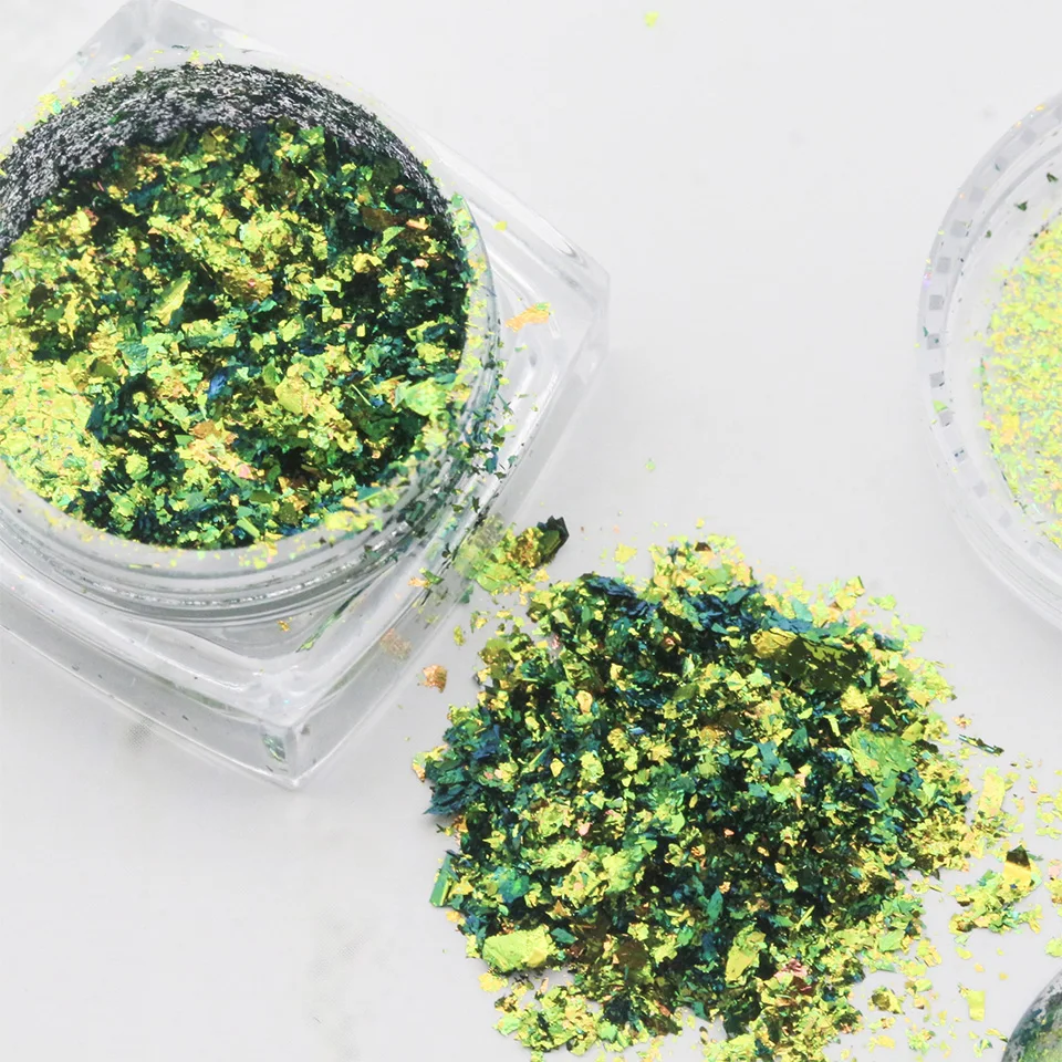 

Party Focus Multicolor Nail Glitter Flakes Kit of Nail Art Decoration Nail Flakes Sequins