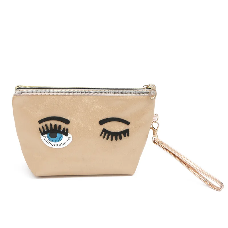 

wholesale PU leather plain logo printed pouch costum portable ready to ship, Blue/pink/purple/black/sky blue