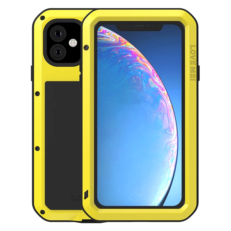 

LoveMei Aluminum Metal Shockproof Armor Case For iPhone 11