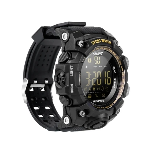 

Wholesale EX16S IP67 Waterproof Outdoor BT Remote Pedemeter Long Standby Sports Smart Watch