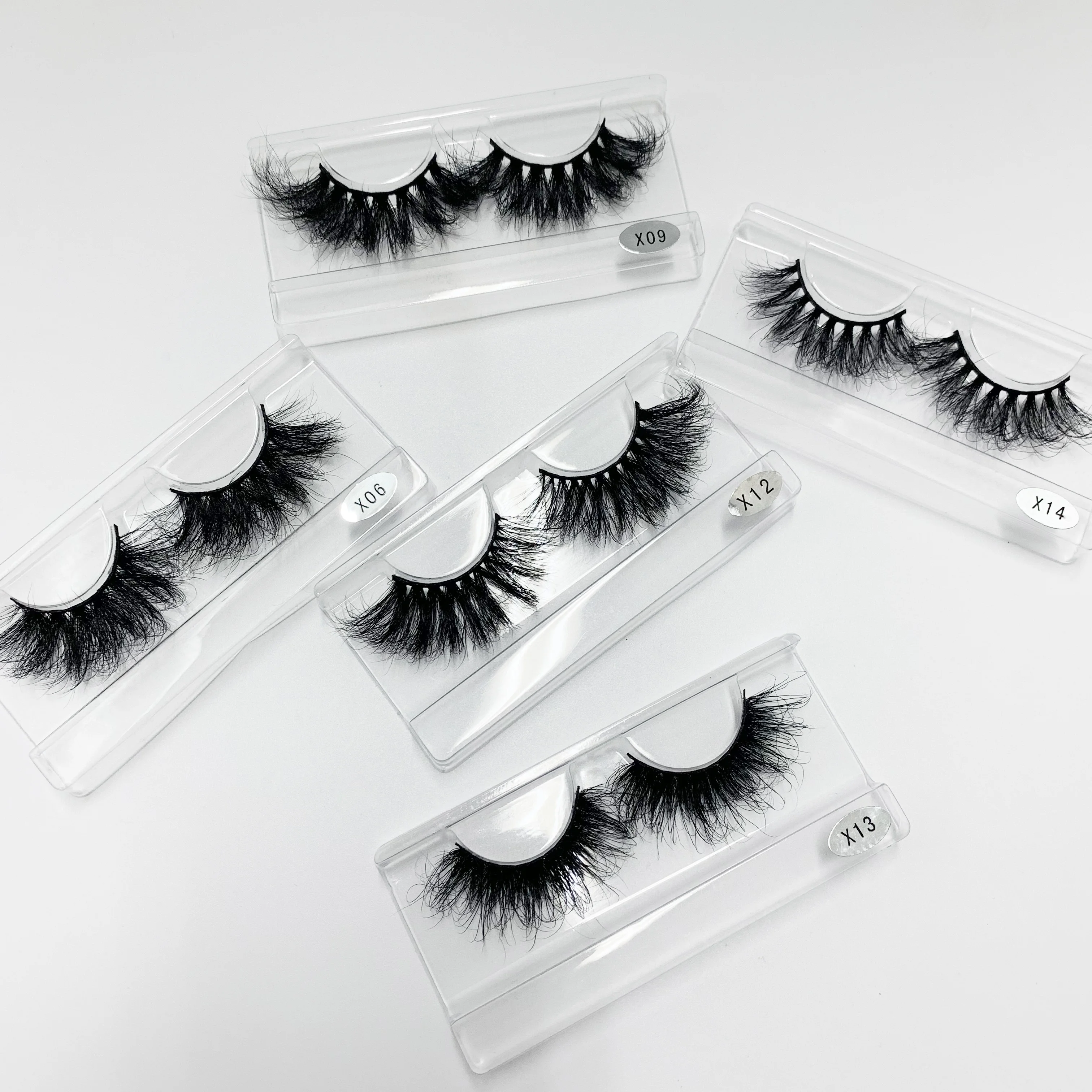 

Free Shipping Sample 7d 25mm real mink eyelash 5pairs lashes sample set