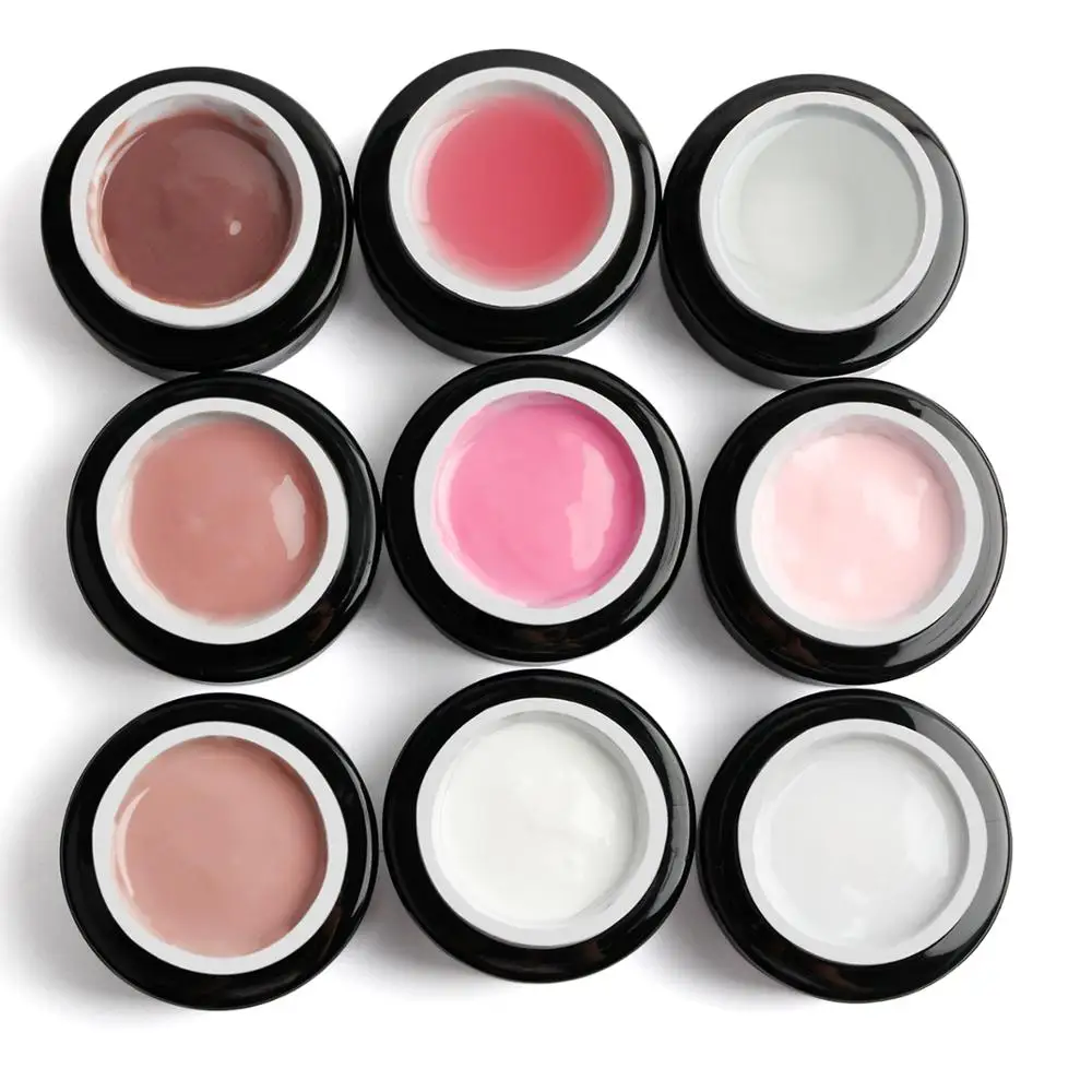 

free sample poly gel nails kits poly uv nail gel polygel set, 9 colors