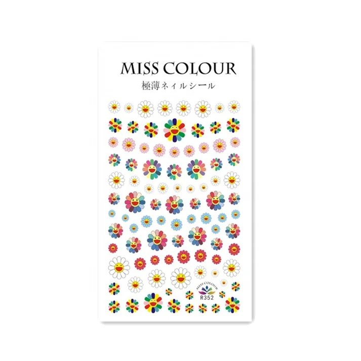 

Hot Selling sunflower nail sticker