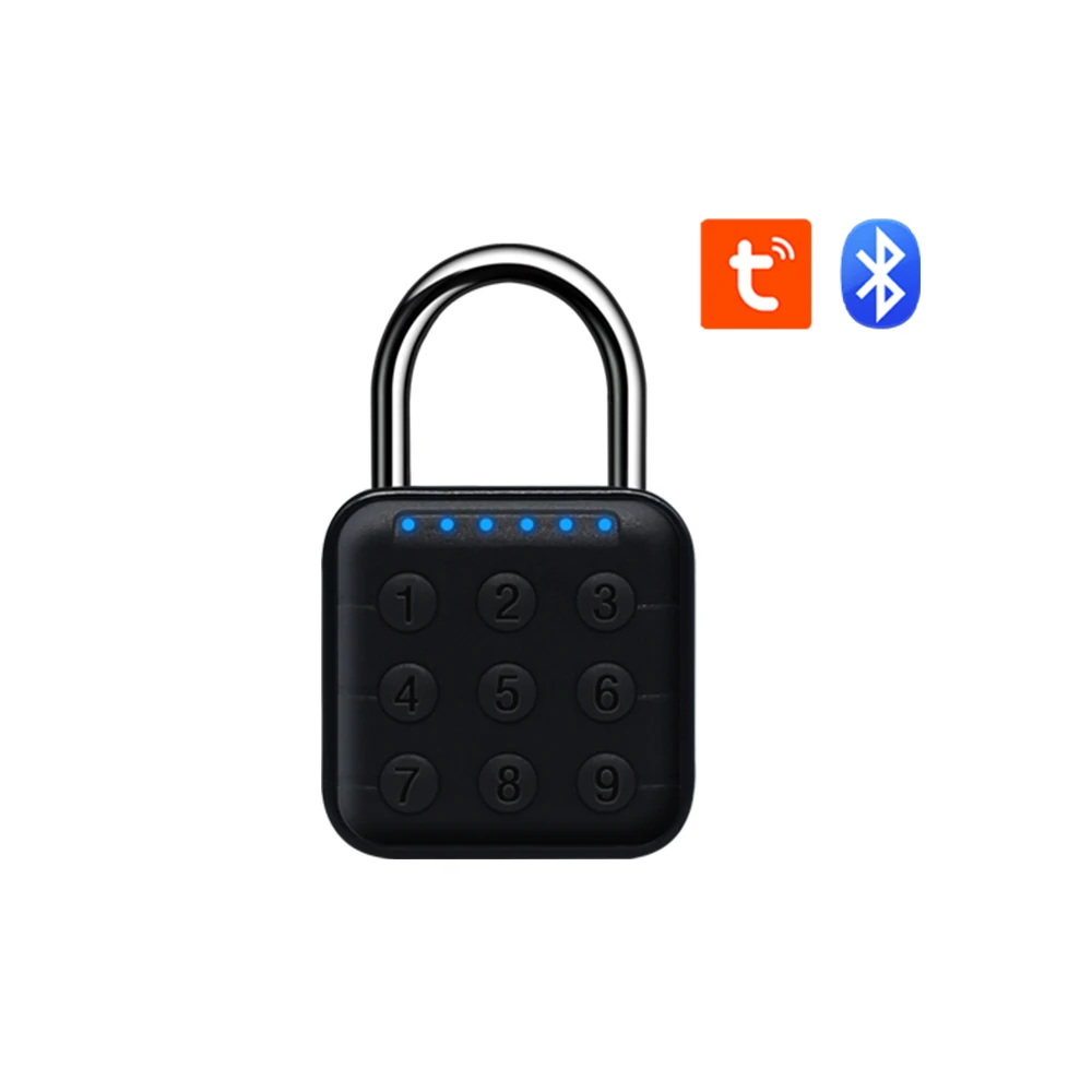 

Factory Selling Tuya Ble Keyless Gym Sport Locker Safety Code Lock Padlocks 6 Digit Combination Password Padlocks
