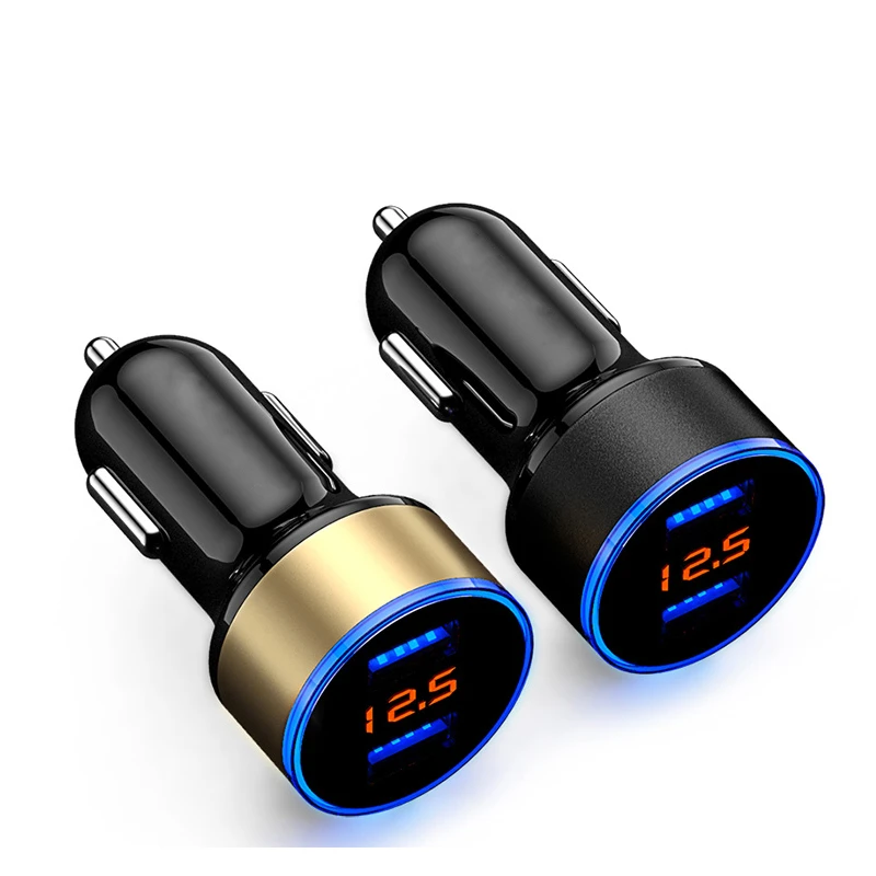 

2 Ports USB Car Charger 15W 3.1A Adapter Charge Compatible with cell phone