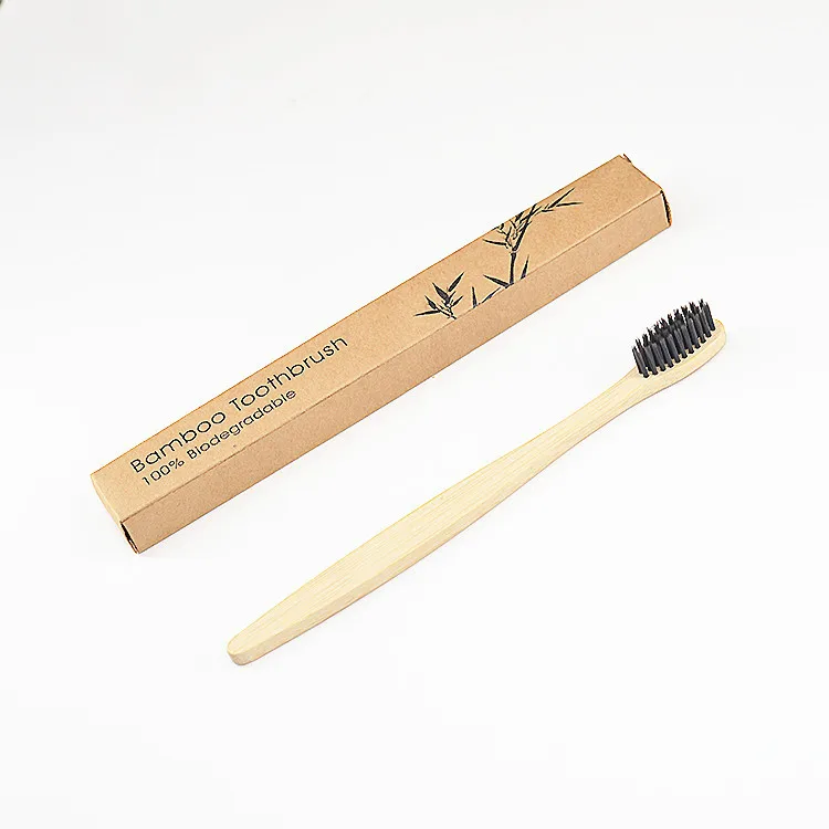 

Toothbrush hot sale high-quality organic natural bamboo and wood adult environmentally friendly nylon bristles cleaning toothbru, Customized color