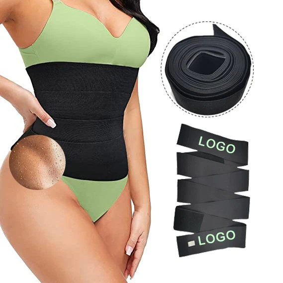 

High quality Adjustable Bandage Women Stomach Belly waist trimmers belt waist wrap tummy wrap waist trainer, As shown waist trainer corset for weight loss