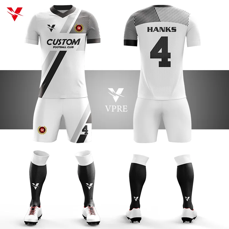 

Custom Adults Football Jerseys Sublimation Thailand Football Shirts Full Kit Sports Training Soccer Wear Uniforms Sets For Men's, Customized color