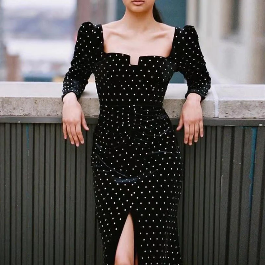

Fashion Floral Trending Ladies Floral Long Sleeve Summer Loose Stacked Ruched Dress, Picture color
