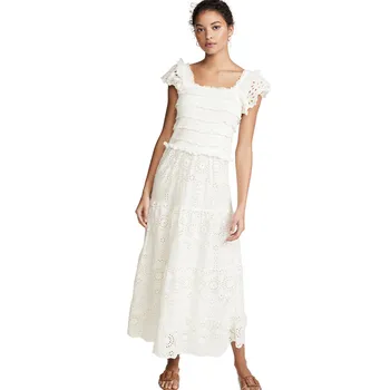 vestito bianco lungo pizzo