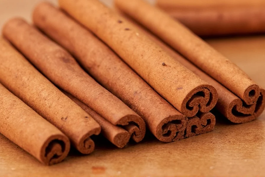 Various foods sprinkled with cinnamon including oatmeal, coffee, and fruit