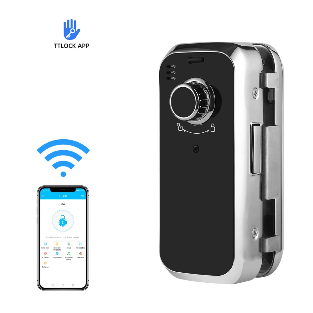 
Glass Keyless Door Lock with Keypad Digital Deadbolt Smart Lock Commercial Grade Zinc Alloy & Easy Installation USB Port IP55 