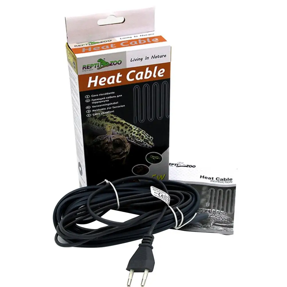 

220V Water-proof Infrared Silicone Heating Cable for Pets 1.7m Power Cord Reptile Vivarium Propagator Warm Wires 15W 50W 25W 80W