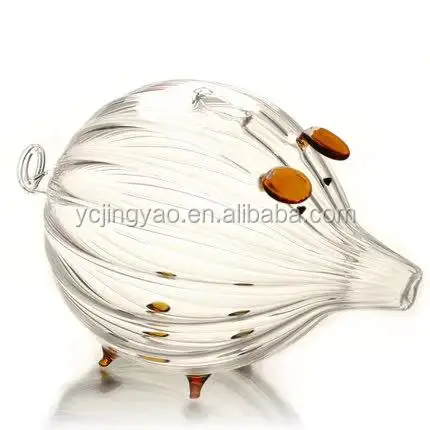 

Transparent Generic Piggy Bank Design Striped Glass Money Box Vase Bottle Terrarium Container, Clear