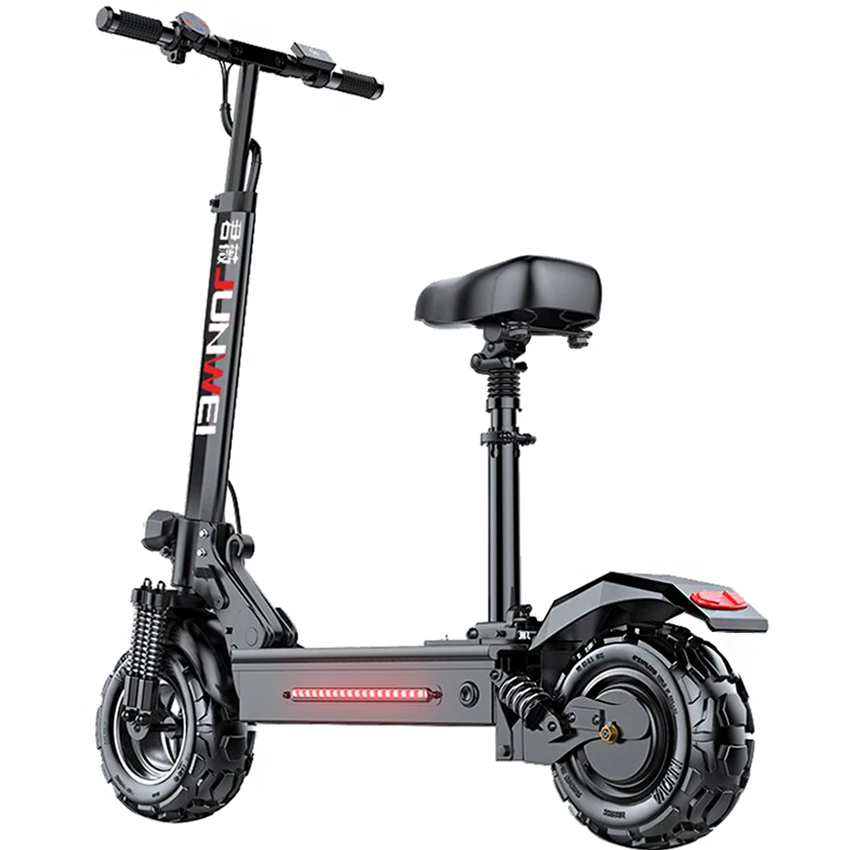 

Scooters 500W Q7 48V18Ah 80-100KM Electric Scooter Off Road Scooters, Black