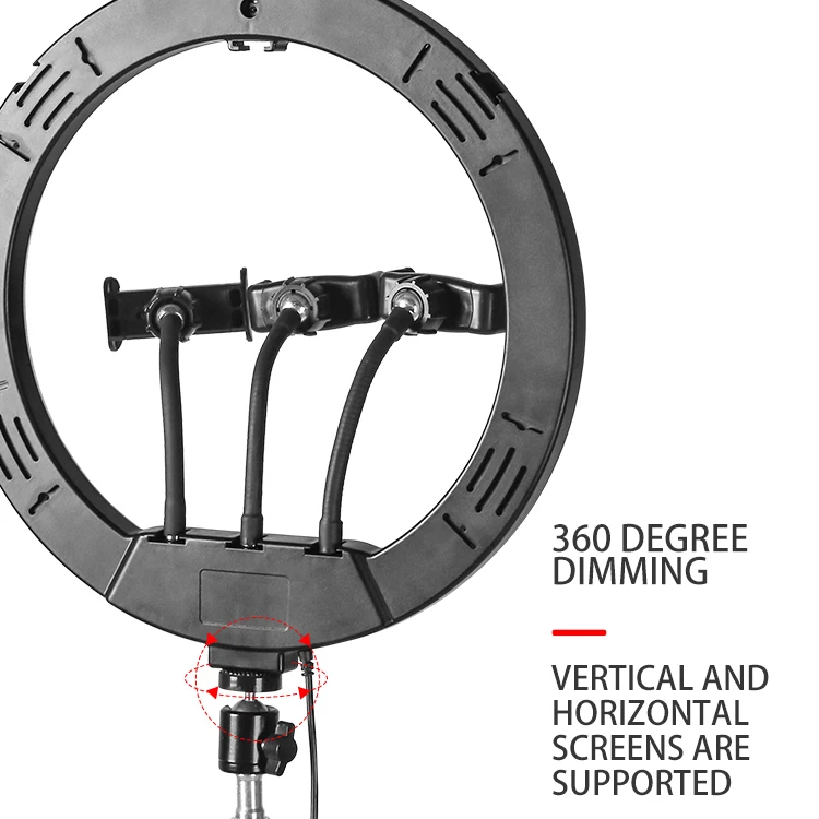 

13 inch Led Lamp Camera Selfie Ringlight Beauty Fill Ring Light With Tripod Stand Phone Holder