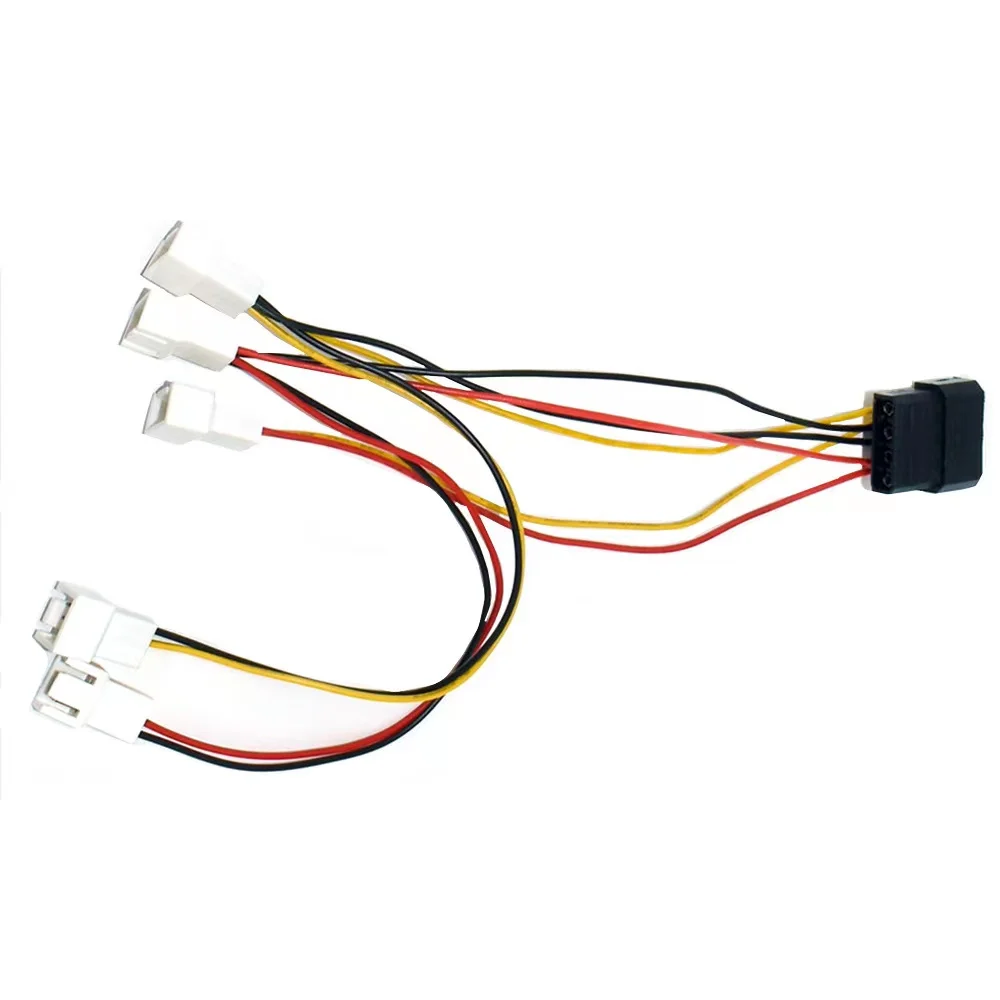 20cm 24AWG 4PIN Male to 5*3pin