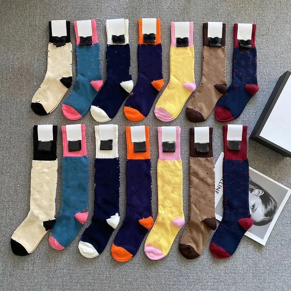 

Wholesale Custom Designer Socks G Brand High Quality Crew Spring Cotton Colorful Women Socks