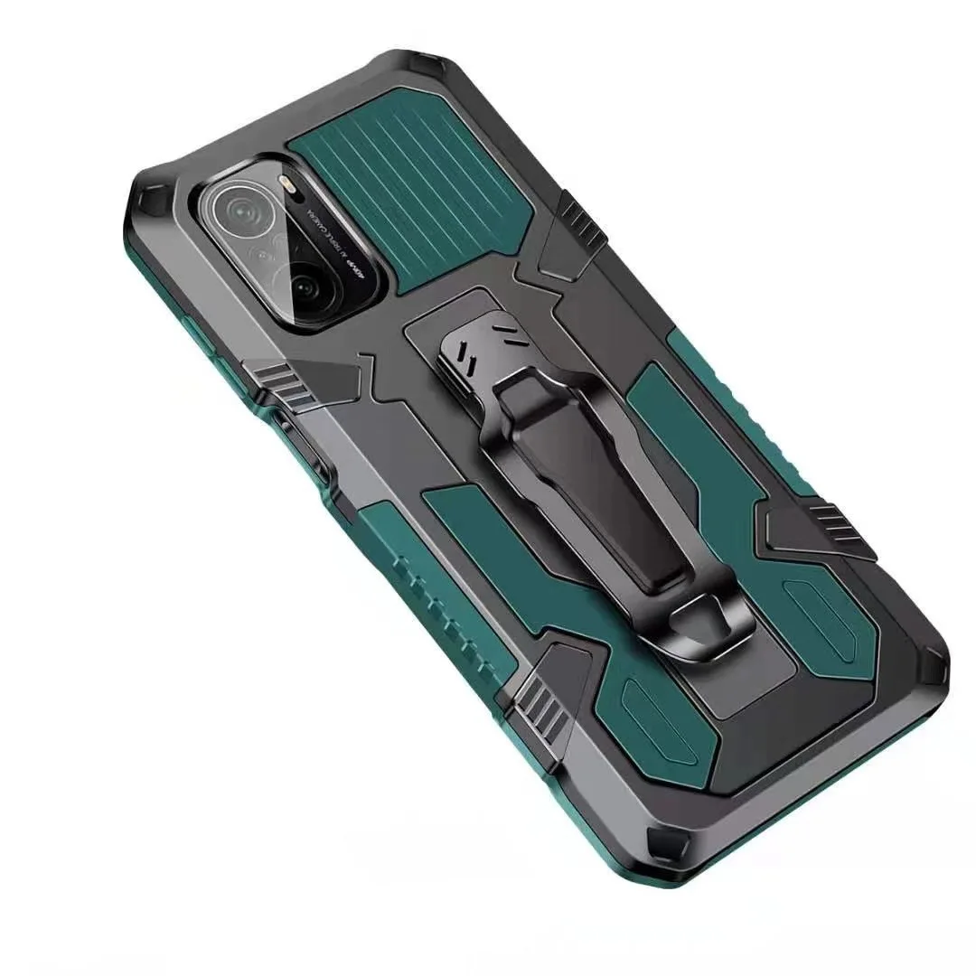 

For Xiaomi Redmi k40 Anti-fall Machine Armor Warrior Protective Case With Self-Contained Bracket Cell Phone Case, Blue,green,grey,sliver,gold,red