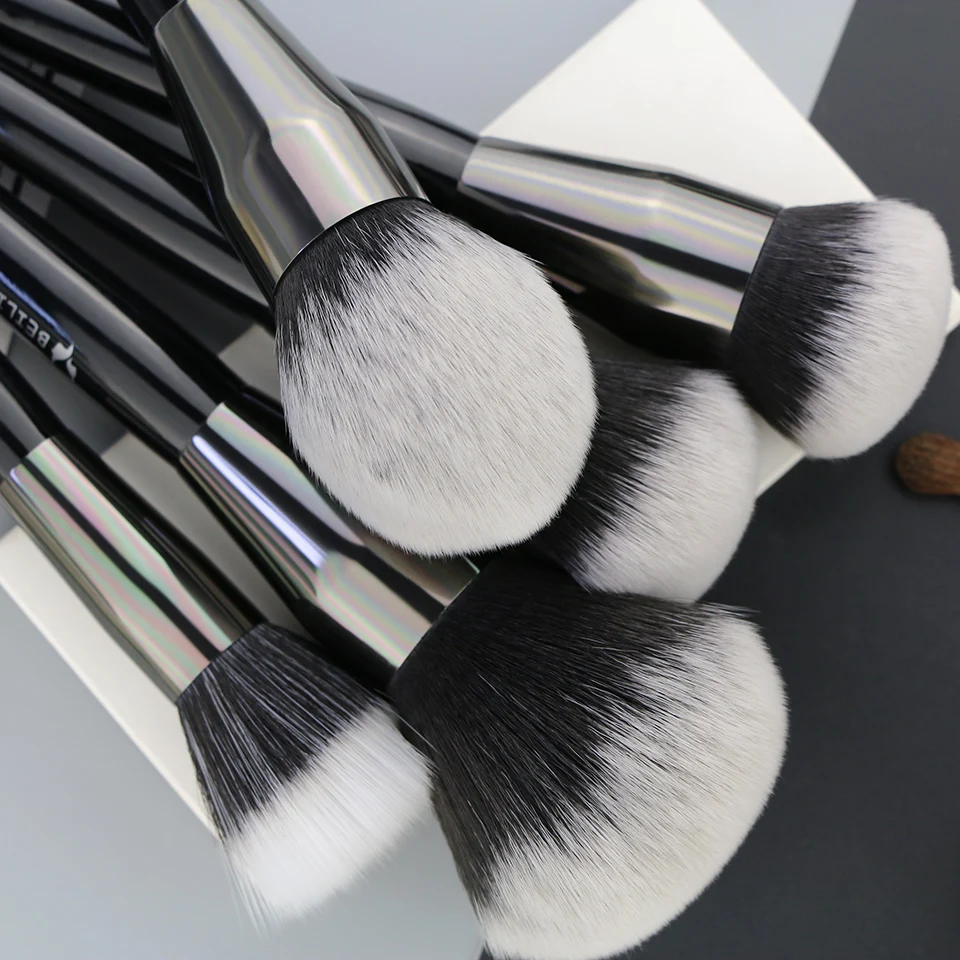 
BEILI Pro black makeup brush set powder foundation cosmetic tool set pinceaux maquillage private label makeup brushes 40pcs 