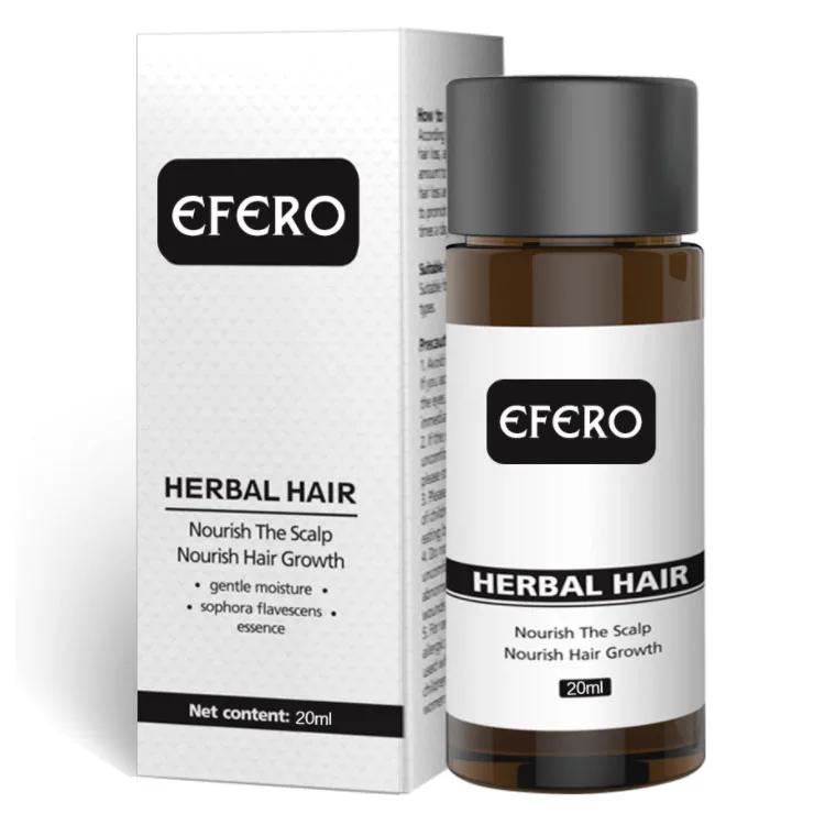 

Wholesale private label organic natural hair care products hair growth serum 20ml, Brown
