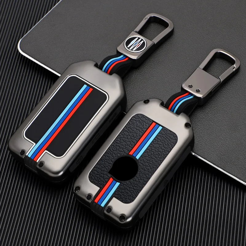 

Zinc alloy Car Key Cover Case For Volvo XC40 XC60 S90 XC90 V90 2017 2018 T5 T6 2015 2016 T8 Keychain Alarm Car Remote Control