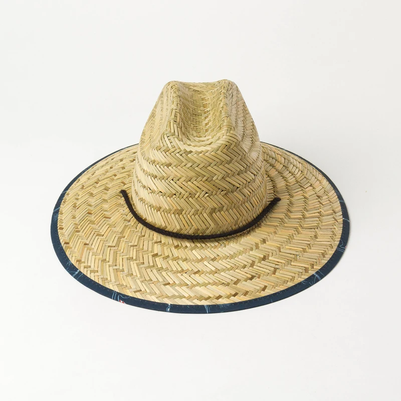 Customized Women Straw Hat Lifeguard Brim Summer Sun Beach Shinehats