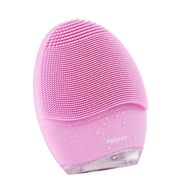 

Wholesale Personal Beauty Care Makeup Remover Sonic Massager Facial Cleans Deep Wash Electric Silicone Face Cleansing Brush, Pink, blue, purple