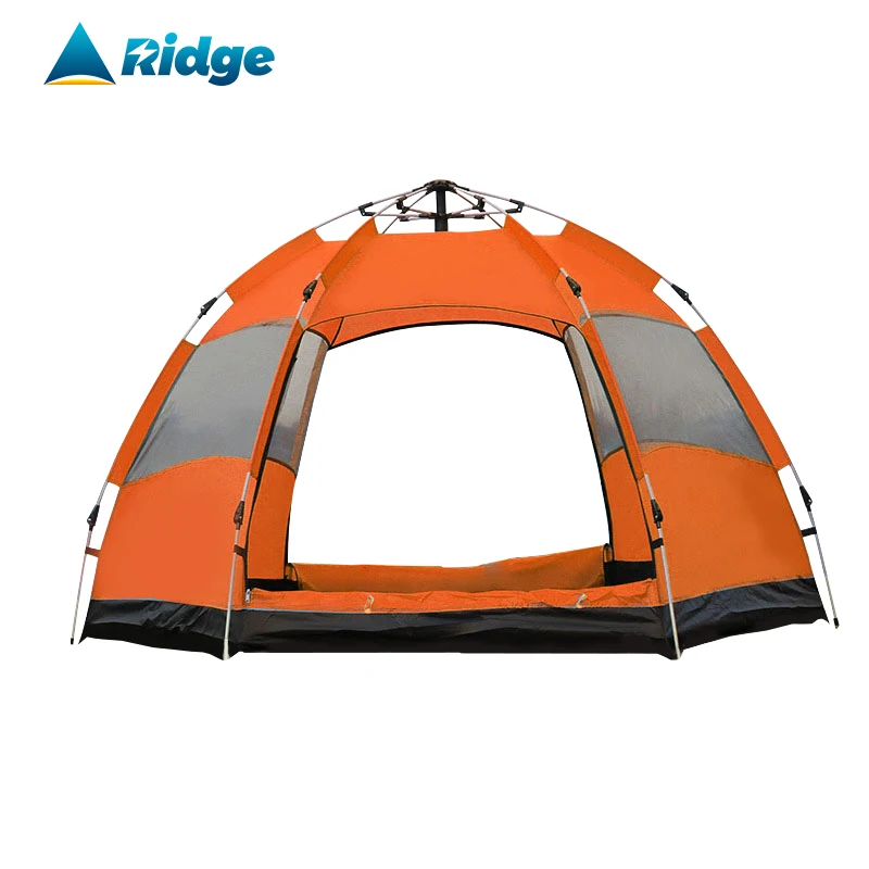 

Waterproof Instant Camping Tent 6-8Person Easy Quick Setup Dome Family,Double Layer Flysheet Can be Used as Pop up Sun Shade, Orange yellow
