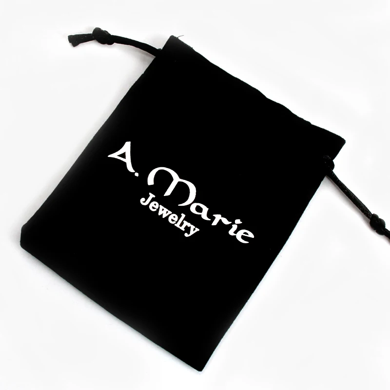 

high quality custom logo velvet gift dust pouch 6.5*9cm jewelry packaging and storage velvet drawstring bag