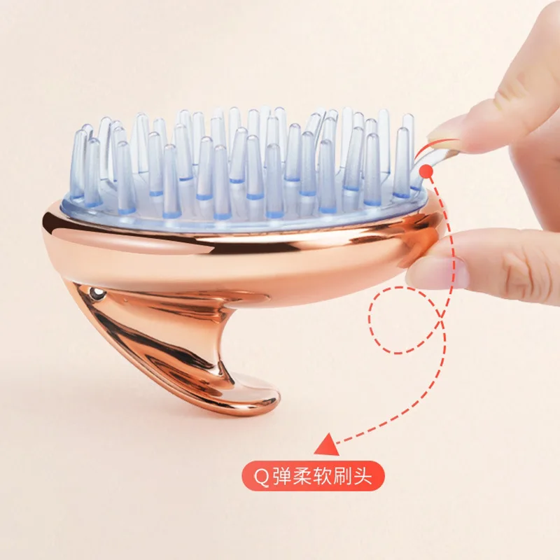 头发头皮按摩器洗头头刷洗头头屑刷