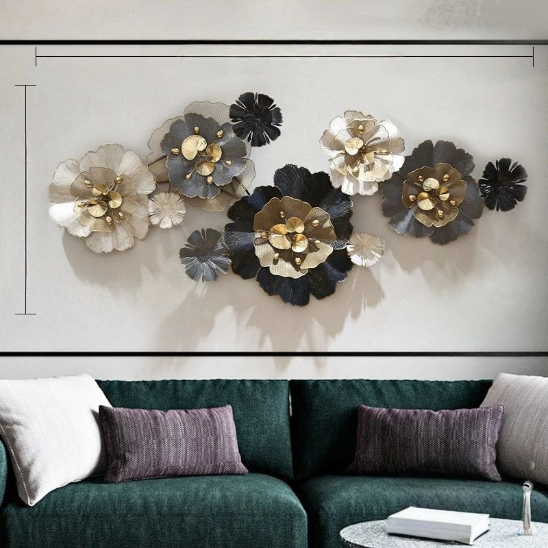 180x80cm Elegant Design Flower Shape Wall Hanging Decorations Large Metal Flower Wall Art Decor for Home Dropshipping DDP