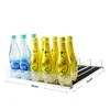Smart New beverage display Flex Roller Shelf glide Pusher for Merchandise Acrylic Front Board beverage display