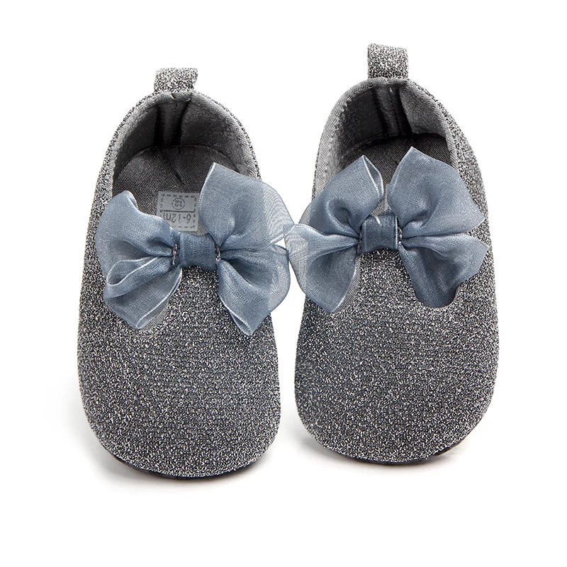 

New design new born baby footwear baby girl shoes with bow