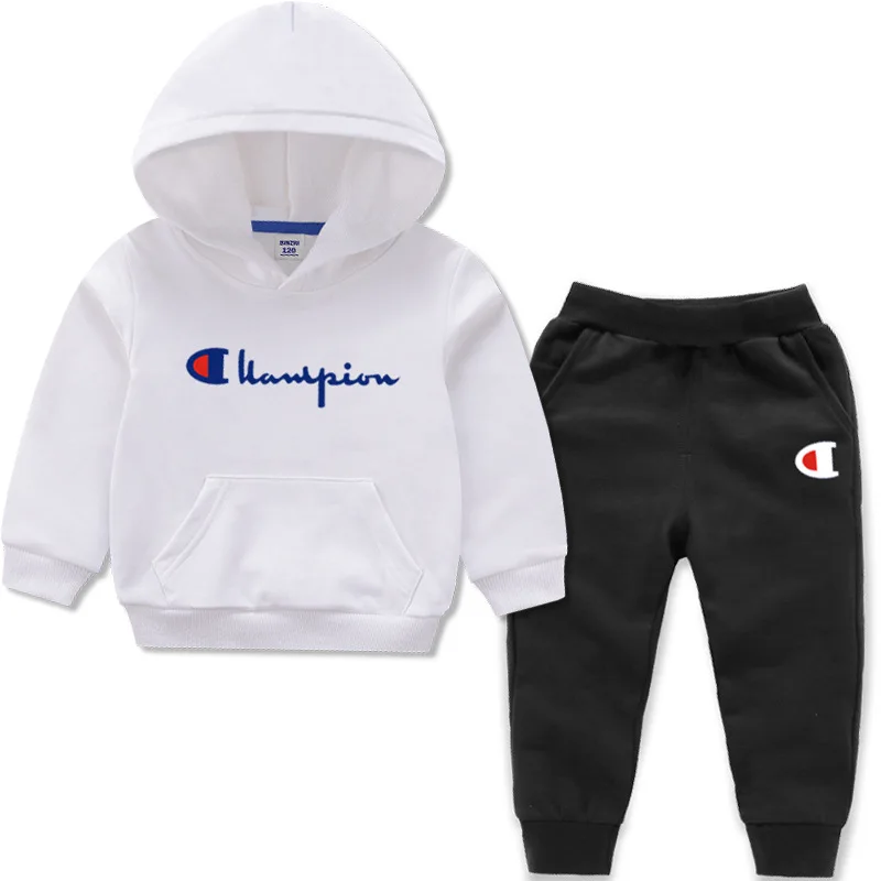 

2021 spring children's suit sweater trousers boys' autumn sports two piece suit girls' cotton Hoodie baby's suit, Picture shows