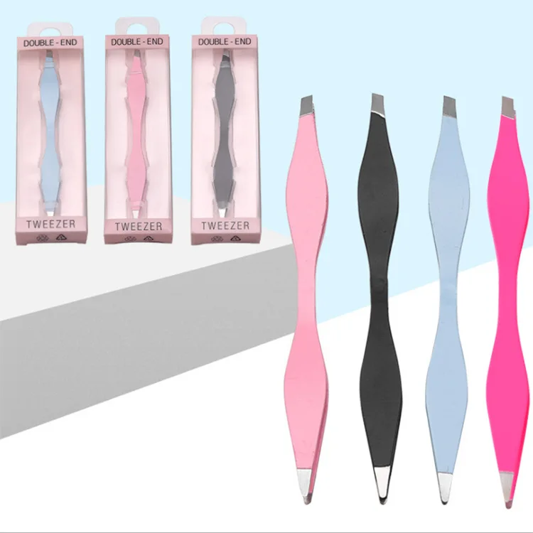 

Eyelash Extension Supplies Eyelash Extension Tweezers Stainless Steel Eyelash Tweezers Available On Both Sides, Multicolor